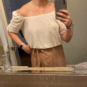 Off The Shoulder Cropped Top
